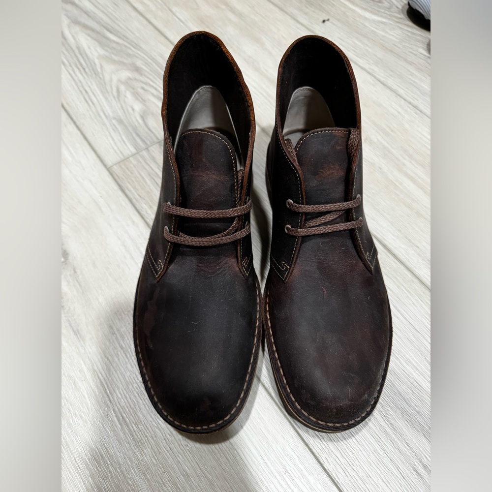 Clarks Dark Brown Chukka Boots